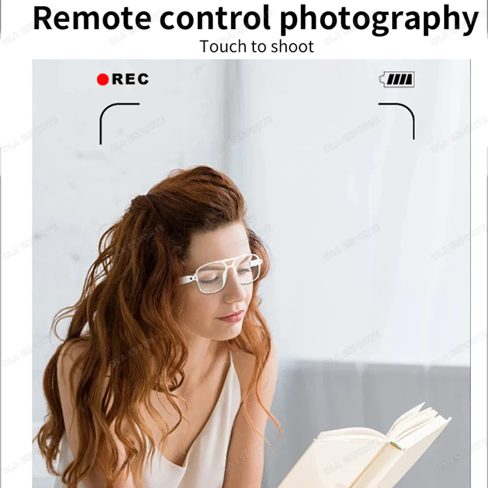 Smart Bluetooth Glasses with AI Voice Navigation – Outdoor Sports Headphones, Photochromic Lens, Waterproof & Anti-UV Sunglasses