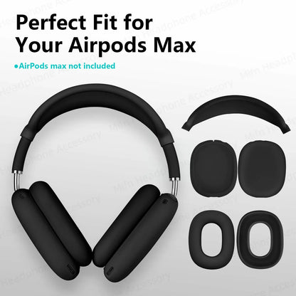 Silicone Protective Case for AirPods Max 2024 – Ear Protection Earmuff Cover for Headphones