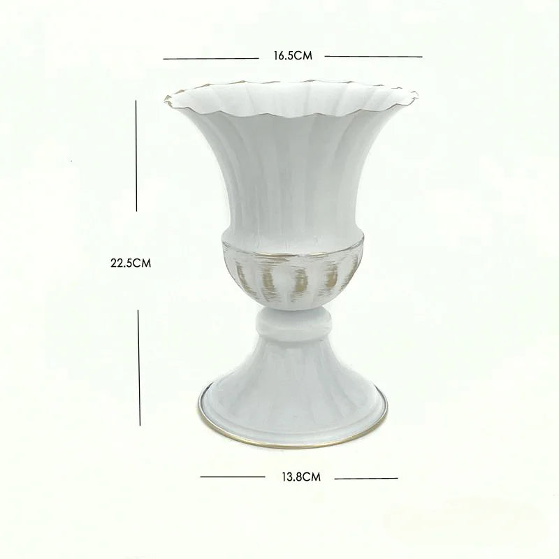 Retro Wrought Iron Flower Pots — Wedding, Dried Flower & Home Decoration Vases for Hotel & Event