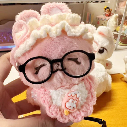 Labubu Doll Glasses – Cute Plastic Accessory for 10/15cm Cotton & Ropa Dolls