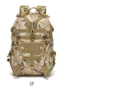 40L Tactical Reflective Backpack – Molle Camouflage Rucksack for Outdoor Hiking, Camping, Hunting & Travel