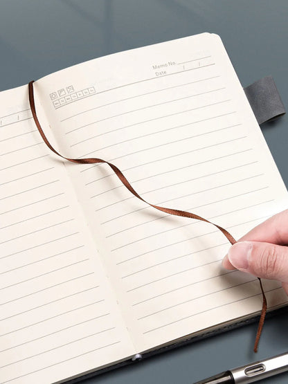 A5 Thickened Deer Head Notebook – Business PU Soft Leather Notepad with Horizontal Lines, School & Office Stationery Supplies