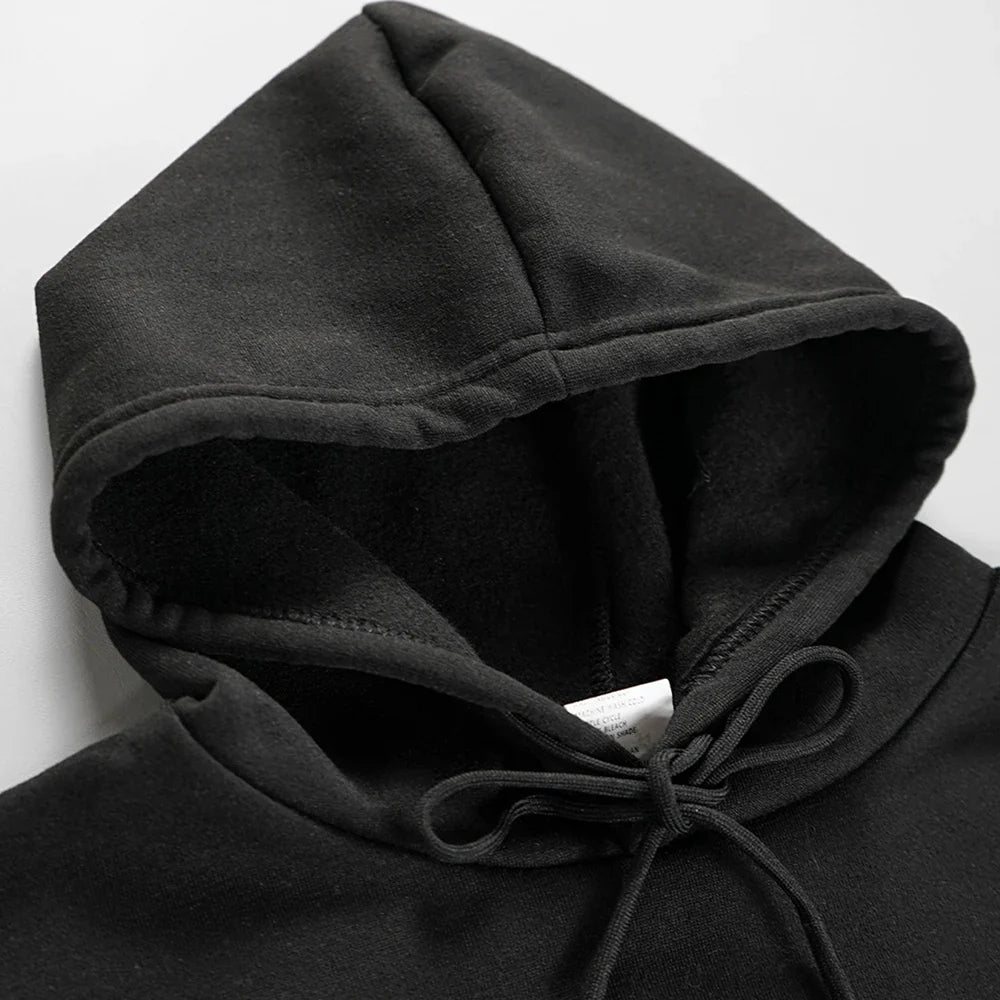 Men’s & Women’s Oversized Hoodies — Casual Fleece Pullover Sweatshirts Warm Spring Autumn Tops Black & Multi-Color
