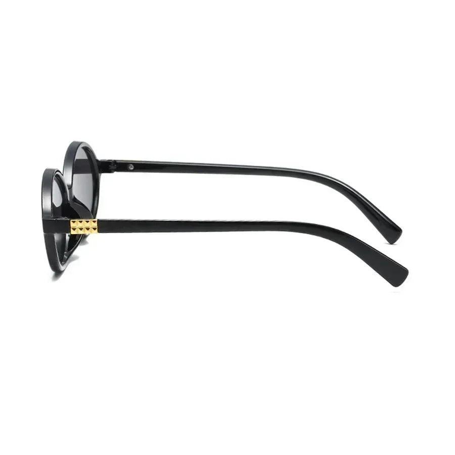 Women's Oval Sunglasses – Retro Small Frame UV400 Clear Lens Fashion Eyewear