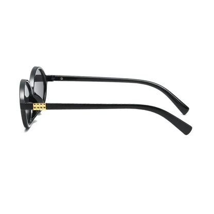 Women's Oval Sunglasses – Retro Small Frame UV400 Clear Lens Fashion Eyewear