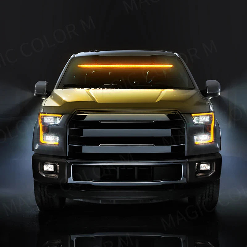 96 LED Emergency Strobe Light Bar - Flash Warning Lamp with 3030 Beads for Windshield, Available in Red, Blue, Amber, White, Green