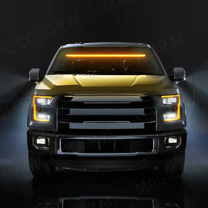 96 LED Emergency Strobe Light Bar - Flash Warning Lamp with 3030 Beads for Windshield, Available in Red, Blue, Amber, White, Green
