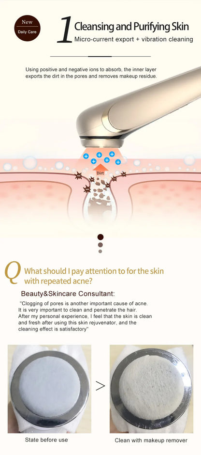 New RF Facial Lifting & Firming Beauty Device - EMS Microcurrent Rejuvenation, Home Face Care Tool, Perfect Gift Idea        4o
