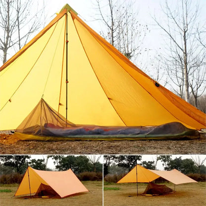 Ultralight 1-Person Camping Tent – 230g/260g Summer Mesh Tent, 40D 210T Nylon, Ventilated Inner Tent with Mosquito Net, 3-4 Season