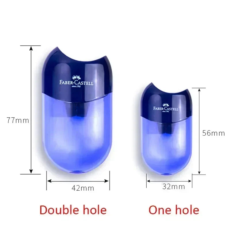 Double & Single Hole Transparent Pencil Sharpener – Creative Pen Knife for Kids & Students, School Supplies