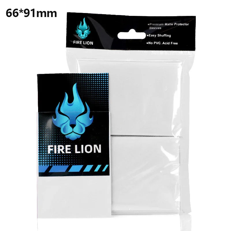 100PCS Matte Card Sleeves 66x91mm — Frosted Trading Card Protectors for MTG & TCG Game Cards