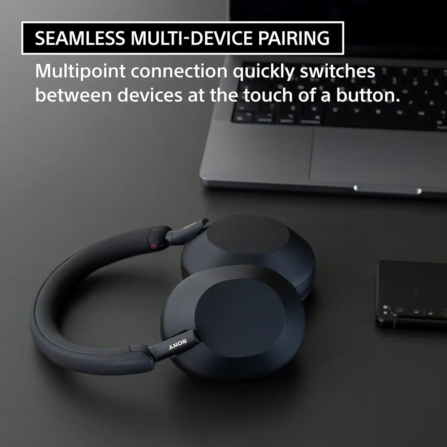 Sony WH-1000XM5 Wireless Noise Cancelling Headphones – Foldable Bluetooth Earphones with Bass Stereo Sound for Gaming & Business