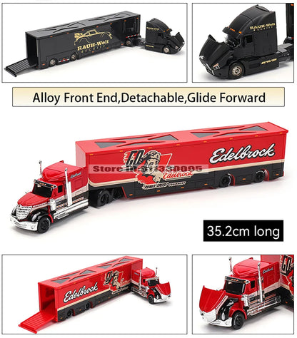 Maisto 1:64 Mack Anthem & LoneStar Trailer Model — Alloy Diecast Transport Simulation Car Collection