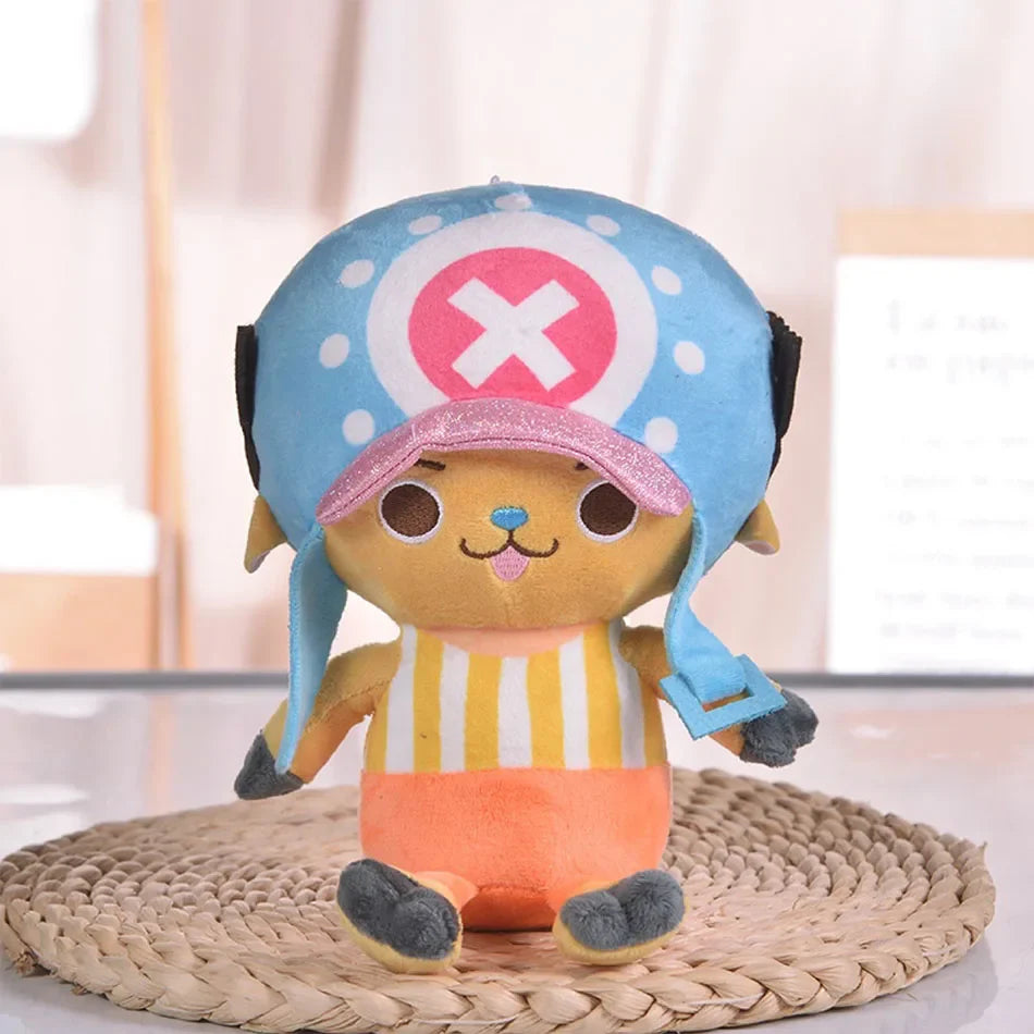 Japanese Anime One Piece Plush Toys — 25cm Luffy, Chopper, Ace & Roronoa Zoro Stuffed Dolls, Cute Cartoon Figure Kids Christmas Gift