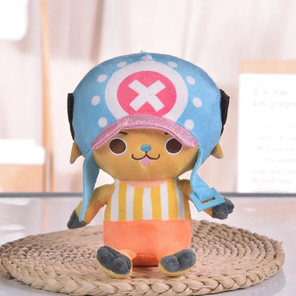 Japanese Anime One Piece Plush Toys — 25cm Luffy, Chopper, Ace & Roronoa Zoro Stuffed Dolls, Cute Cartoon Figure Kids Christmas Gift