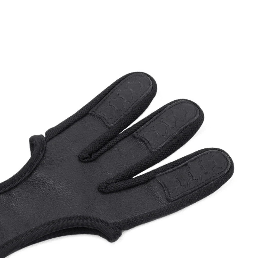 Professional Archery Sheepskin Gloves – Three-Finger Non-Slip Breathable Protective Gear