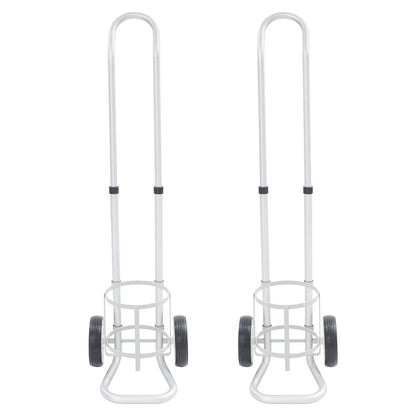 Oxygen Cylinder Cart Dolly with Adjustable Handle – Portable Oxygen Tank Trolley for Easy Transport