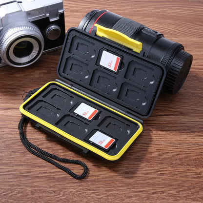Multi-Grid Memory Card Case – Anti-Shock Large Capacity Storage Box for ID & Credit Cards, Portable Protector Cover