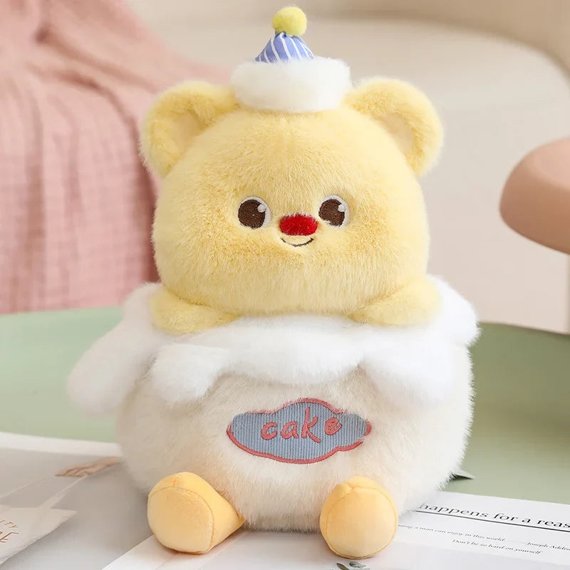 New Cartoon Egg Stuffed Toy – Breakfast Bread & Toast Plush Doll, Fun Pillow for Baby Comfort & Xmas Gifts