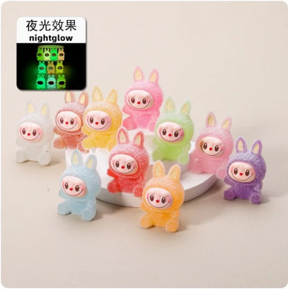 Labubu Macaron Mini Doll Blind Box – Handmade Candy Color Desktop Ornament, Exquisite Mystery Gift