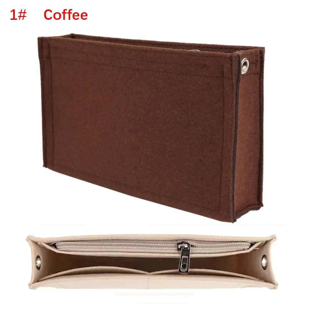 Felt Insert Bag — Durable Portable Purse Liner for Storage & Organization
