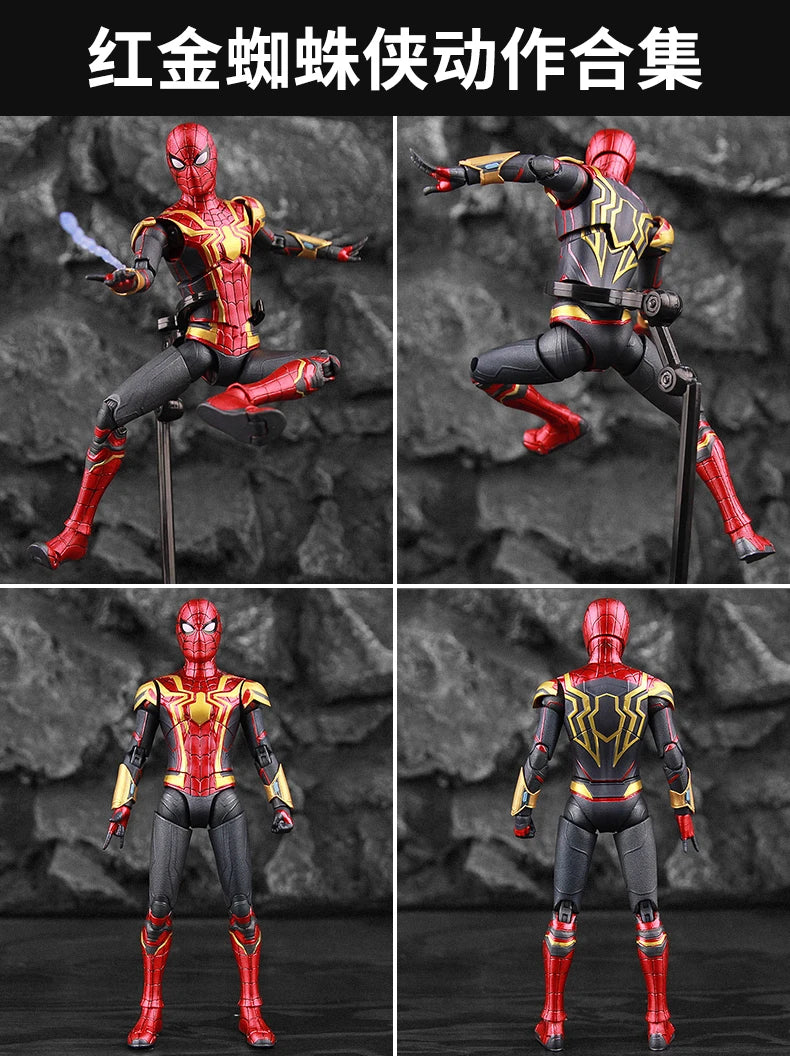ZD Toys Spider-Man No Way Home 1/10 Action Figure – Peter Parker Gold Black Red Marvel Legends Collectible Toy