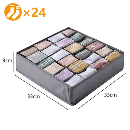 Underwear & Clothing Organizer Storage Box – Sports Bra, Socks & Panties Drawer Divider for Wardrobe & Cabinet Organization