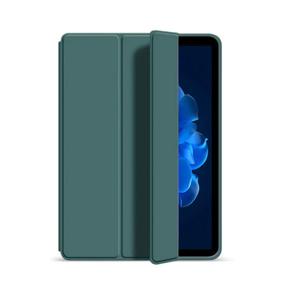 Leather Stand Flip Smart Cover for iPad — Soft Silicone Case for iPad 10th & 11th Gen, 10–11-inch (2022/2025)