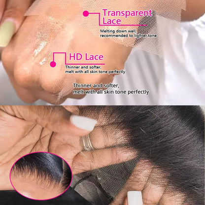 Brazilian Body Wave Lace Front Wig - 13x4 13x6 HD Lace Frontal Human Hair Wig for Women Natural Look