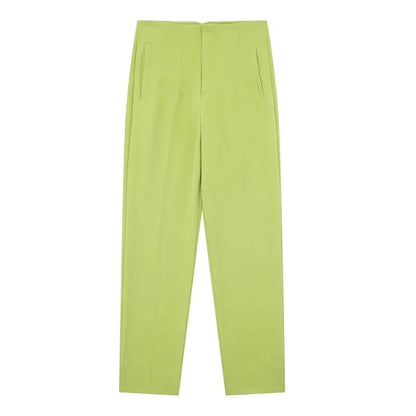 Women High Waist Office Pants - Fashion Formal Pencil Trousers for Workwear Business & Casual Outfits
