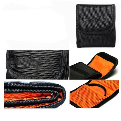6 Pocket Lens Filter Bag - Camera Lens Filter Pouch for 49mm-77mm ND UV CPL Filters, Holder Wallet Case