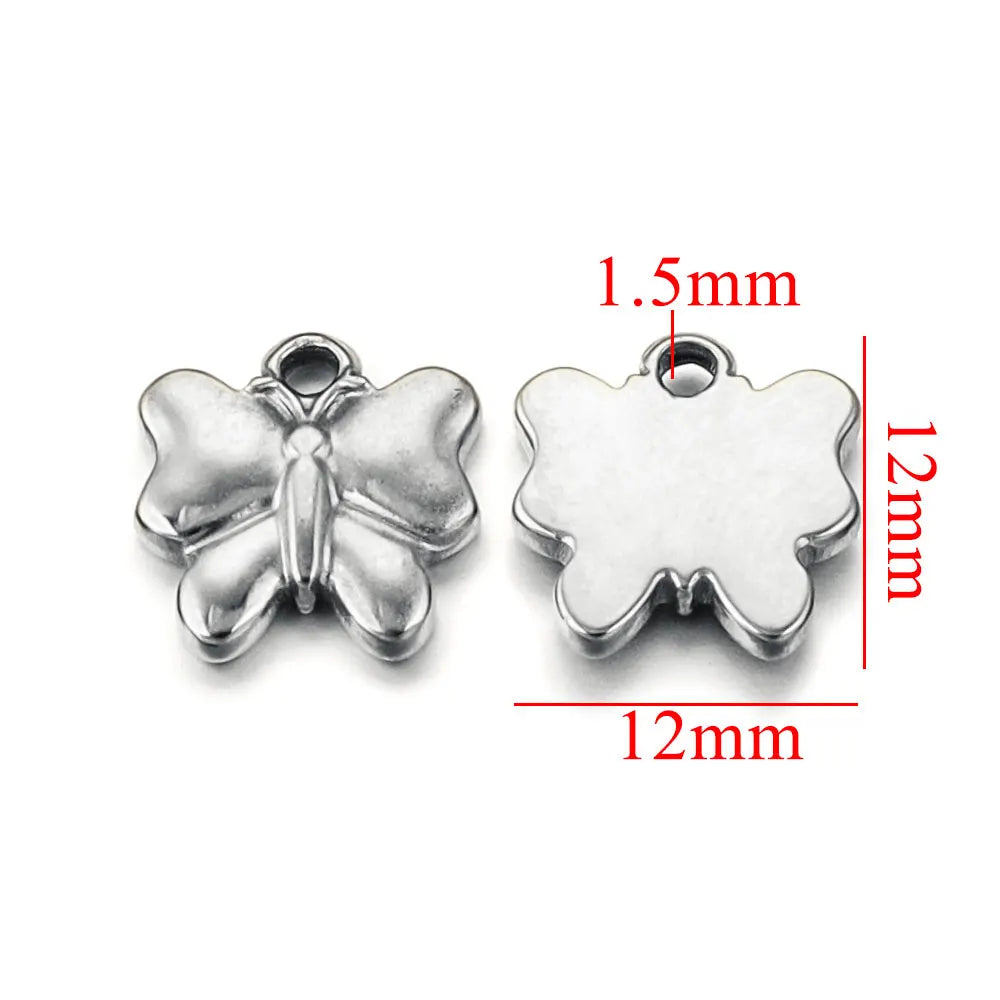10PCS Stainless Steel Gold-Plated Sun Flower Crown Charms – DIY Necklace & Earrings Jewelry Making Accessories