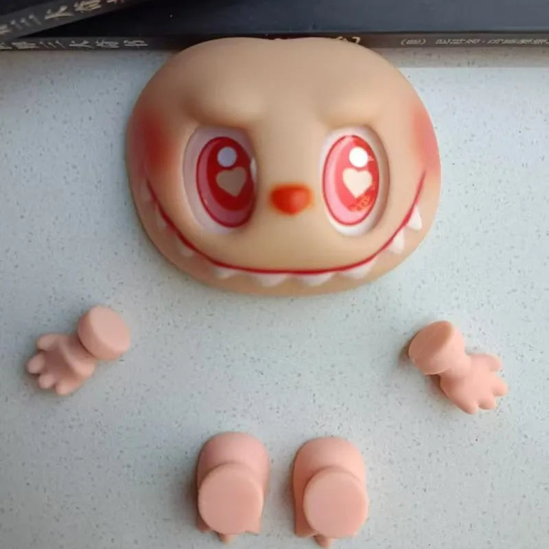 Hot Sell Labubu Plush Doll Accessories – PVC Face Changing Parts, Hands & Feet Replacement DIY Gifts