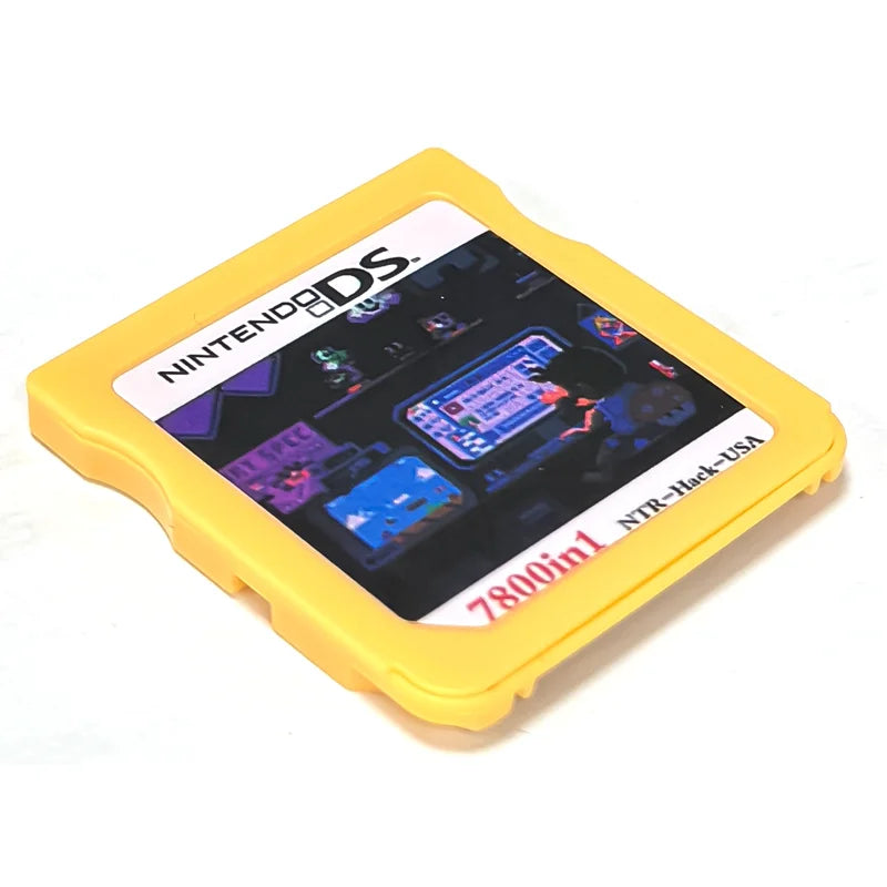 New DS Card 7800-in-1 Game Collection – R4 3DS Flash Card for NDSL, NDSi, 3DS, 2DS Adapter, Memory Burning Game Card