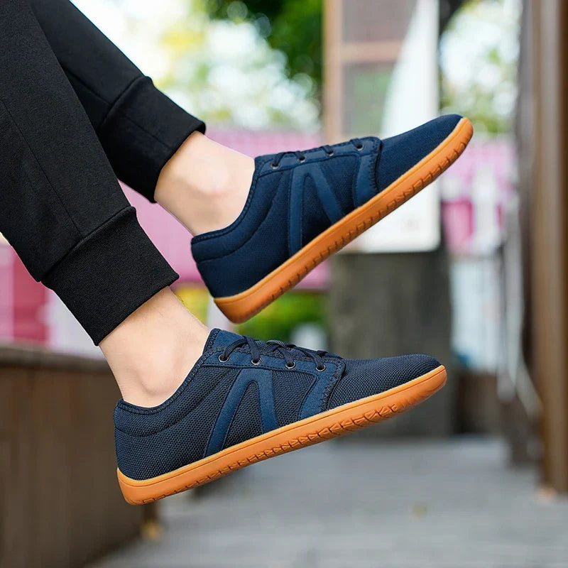 Men's Wide Fit Barefoot Sneakers – Minimalist Zero Drop Cross Trainers with Wide Toe Box for Relaxed, Natural Movement