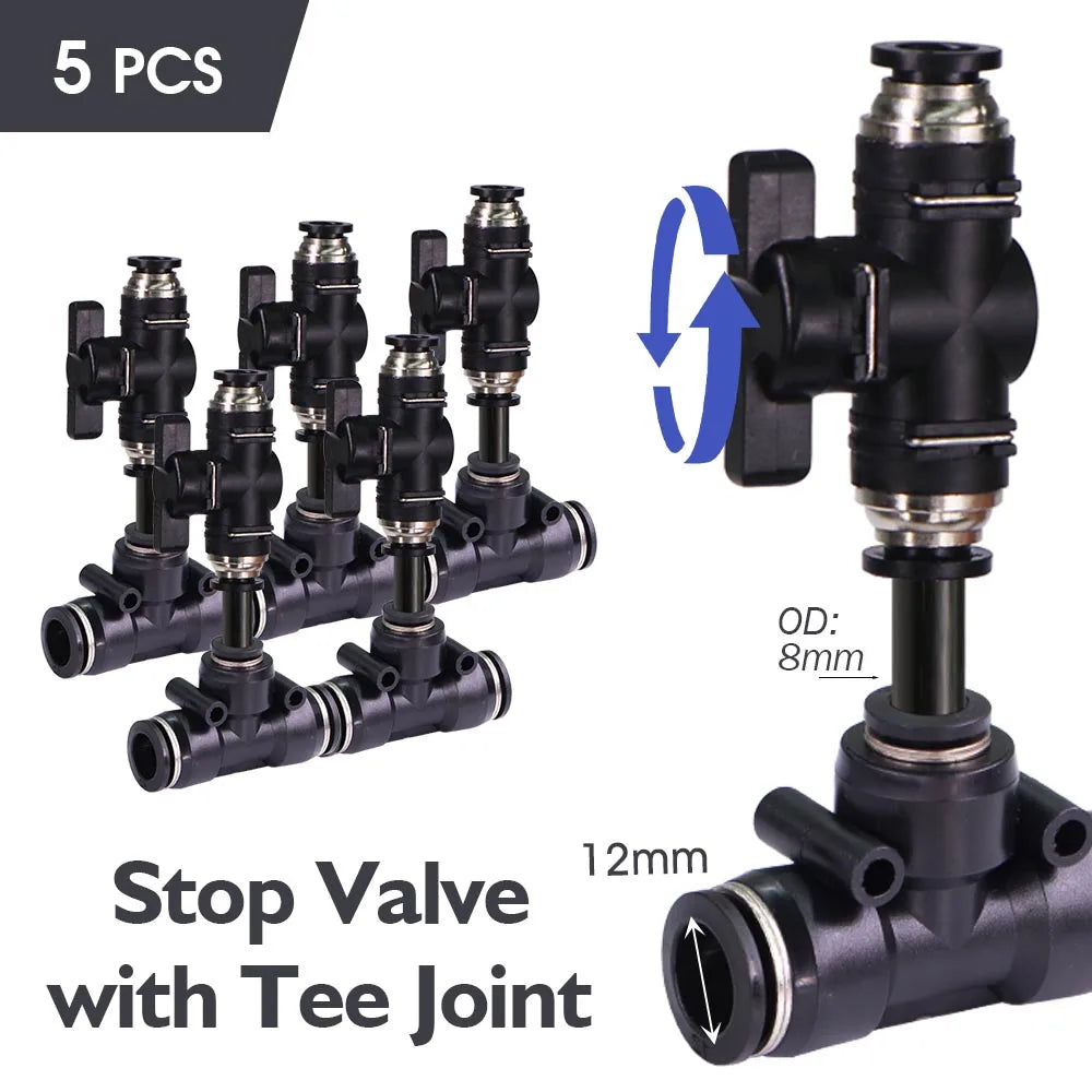 3/8" Misting Cooling System Kit – 360° 0.6mm Nozzle Atomizer with PE Tubing & 80 Mesh Filter for Garden Irrigation Watering