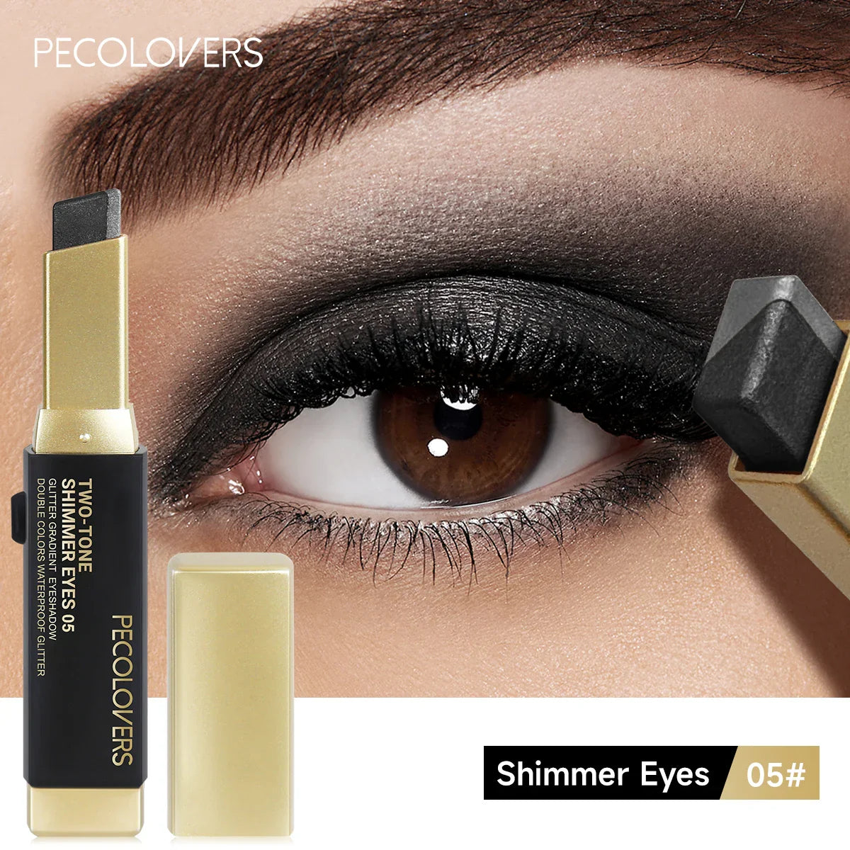Double Color Eyeshadow Stick – Waterproof Long-Lasting Glitter & Metallic Shimmer Highlight Eye Makeup Pen