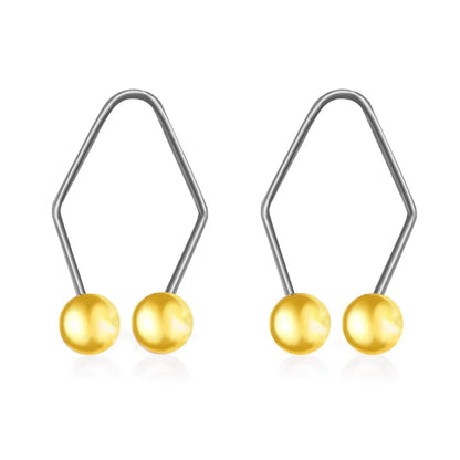 2PCS Alloy Dimple Maker – Pearl Facial Beauty Tool for Cheek Dimples, Easy to Wear Trainer Gift
