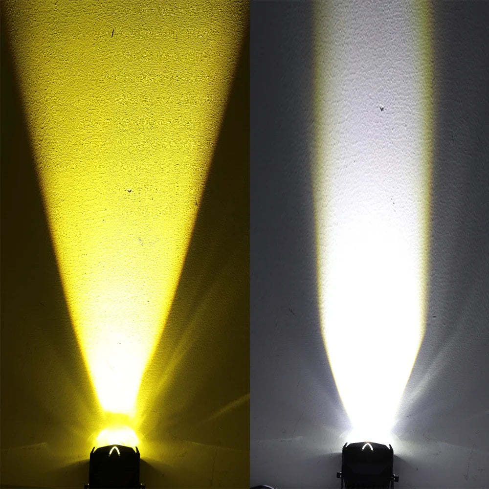 1/2PCS V7 Pro Mini LED Driving Light — 40W High/Low Beam with White & Yellow Korea LED Chip