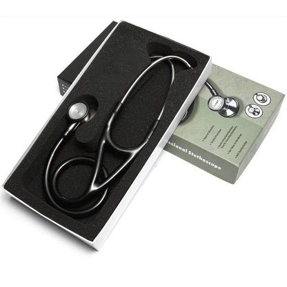 AiQUE Double Chest Piece Stethoscope — Professional Cardiology Medical Device for Doctors and Medical Students