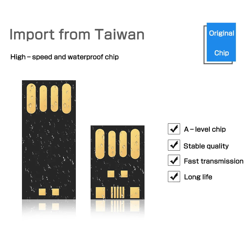 Jaster Universal 2-in-1 Wrist U-Disk – Long & Short Board Semi-Finished Chip, 4GB-64GB Options