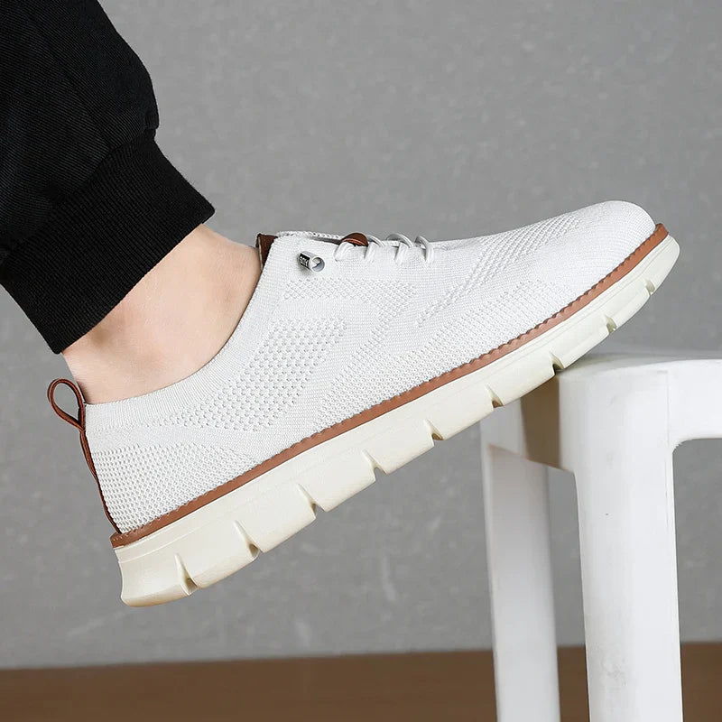 Men's Casual Sports Shoes - Anti-Slip, Wear-Resistant, Breathable Cushioning with Color Blocking Design