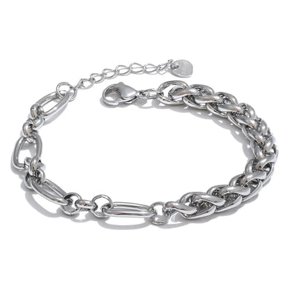 Yhpup 316L Stainless Steel Chunky Chain Necklace – Gold Glossy Statement Collar Necklace for Women Jewelry Gift