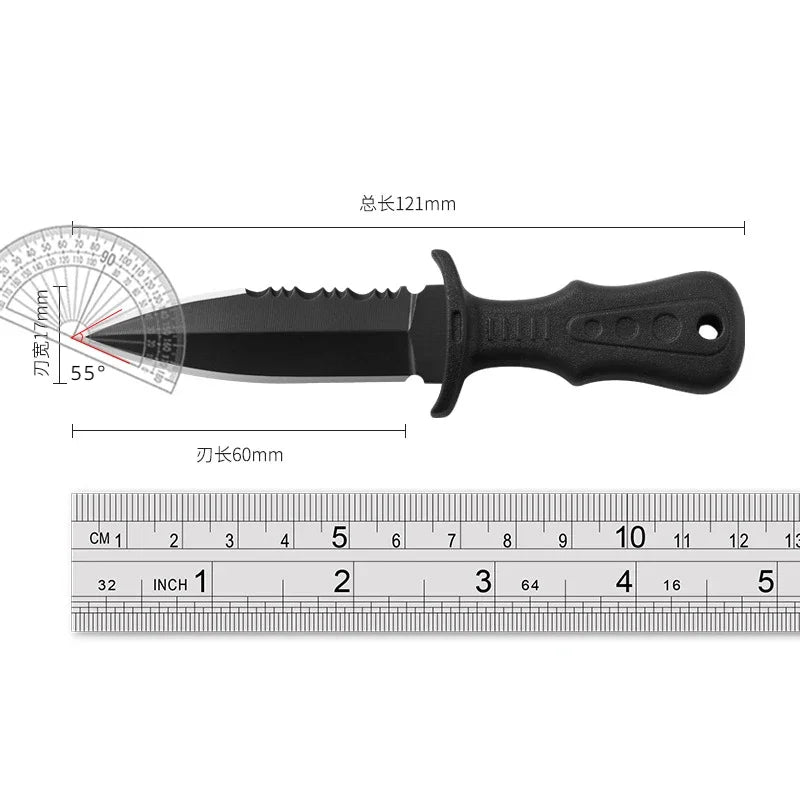 New Mini Tactical Neck Knife – Women's Self-Defense Outdoor Knife, Portable Camping & Fruit Knife