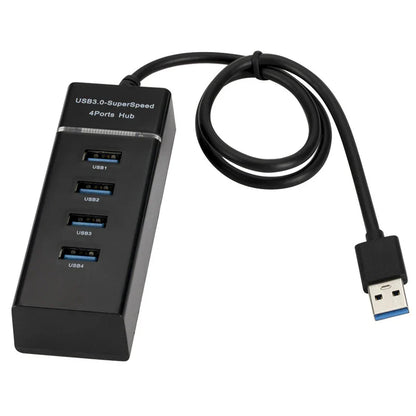 4-Port USB Hub Splitter 2.0/3.0 – High-Speed Multi USB Adapter Expander for Desktop & Laptop