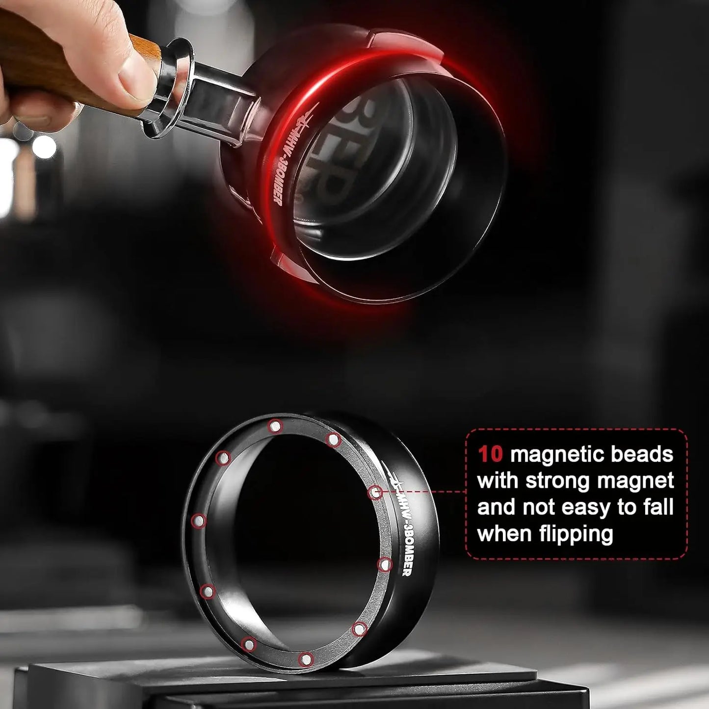 51/54/58mm Magnetic Espresso Dosing Funnel – Coffee Dosing Ring for Portafilter, Barista Brewing Tools