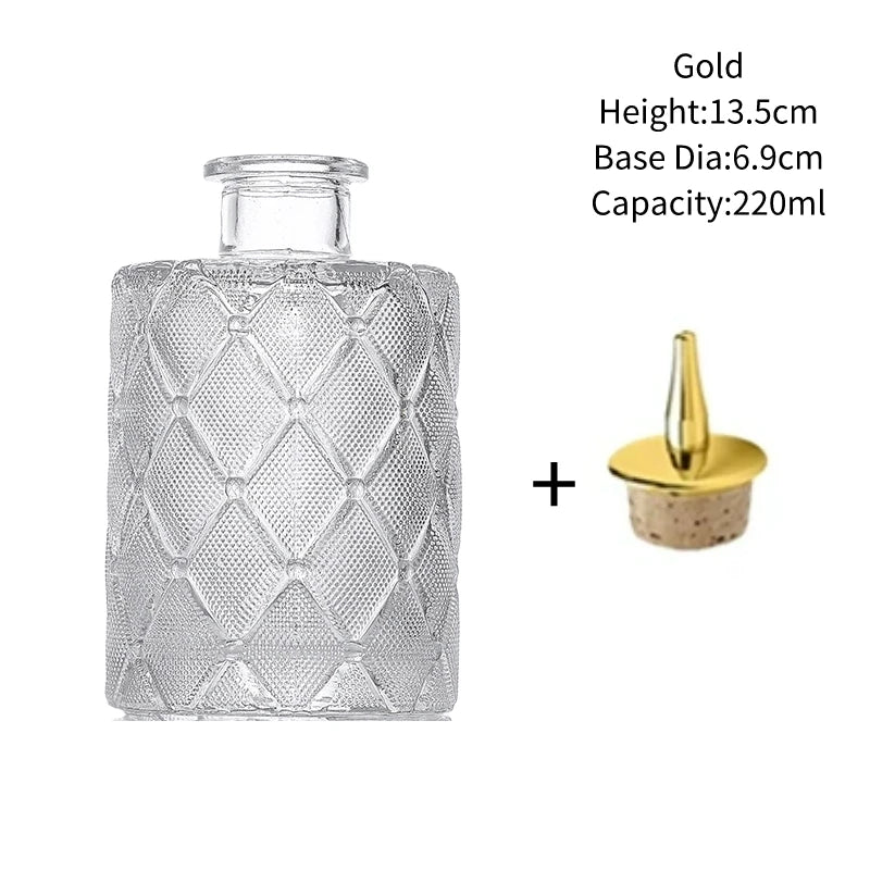 Vintage Glass Cocktail Bitters Bottles — Stainless Steel Cap Seasoning & Bar Accessories for Kitchen & Bartender Use