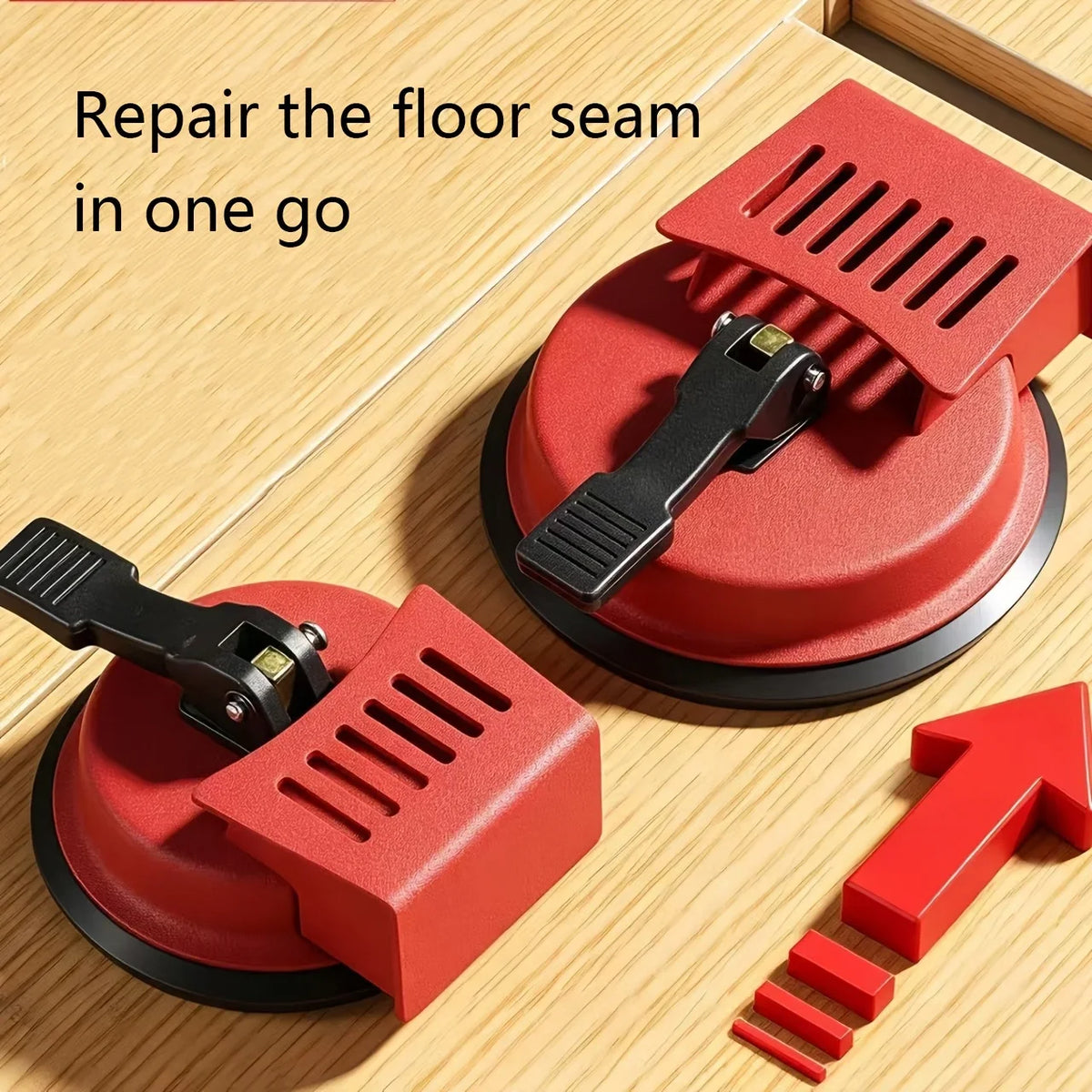 Heavy-Duty Floor Gap Fixer Tool - Suction Cup Repair Kit for Vinyl, Laminate and Wood Floors