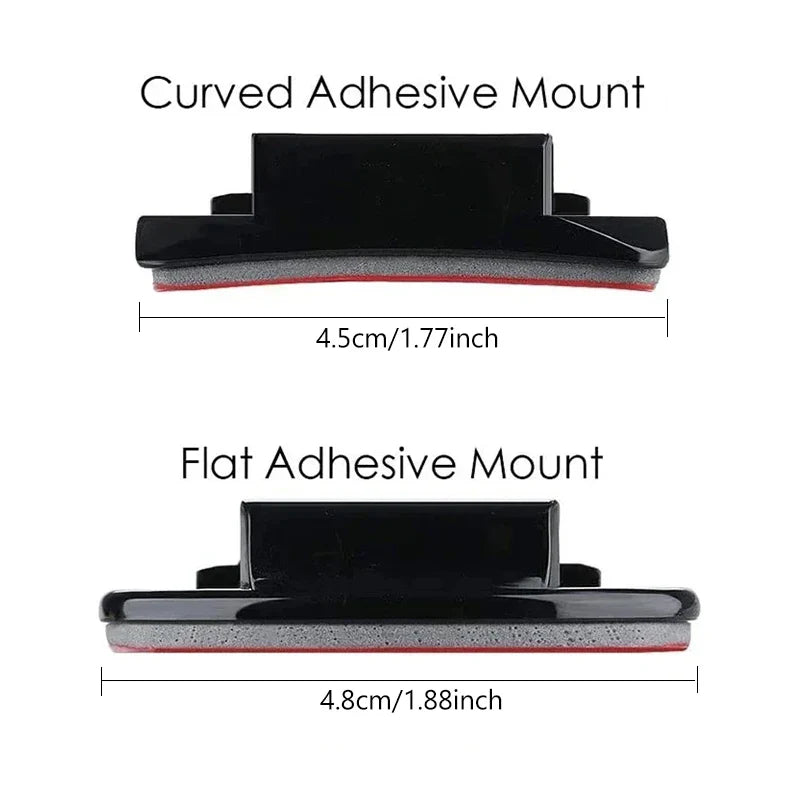 Helmet Adhesive Mount Set for GoPro Hero 8–13, Insta360, DJI & SJCAM – Flat & Curved Sticky Camera Accessories