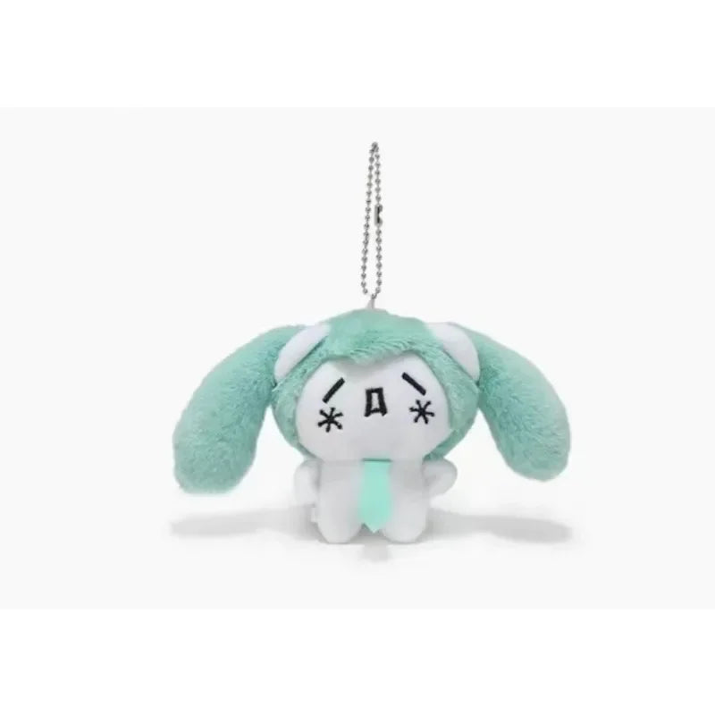 Hatsune Miku Kawaii Mini Q Version Plush Keychain – Student School Bag Doll Pendant, Cute Gift for Friends